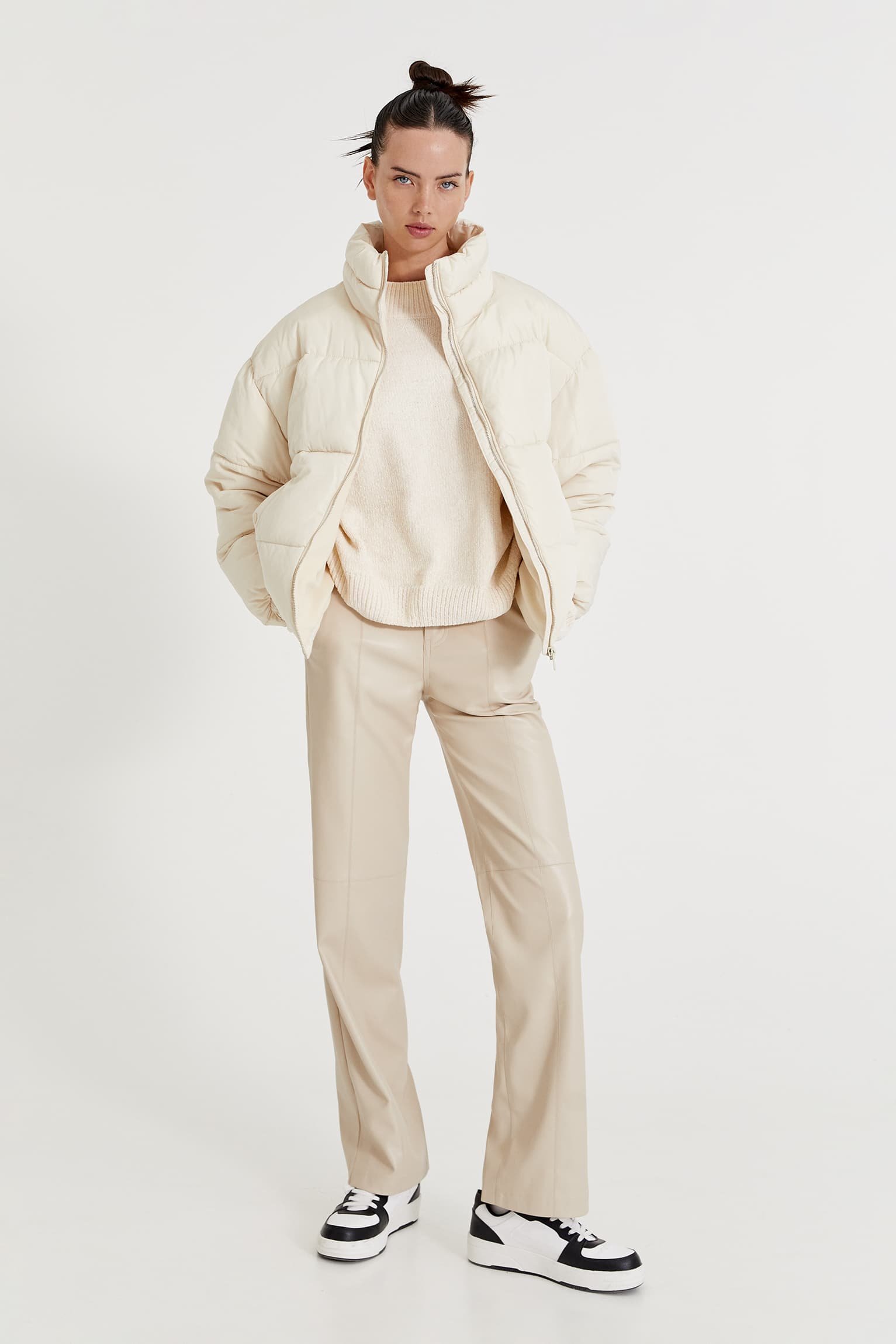 Basic High-Neck Puff Jacket - Imagem 4