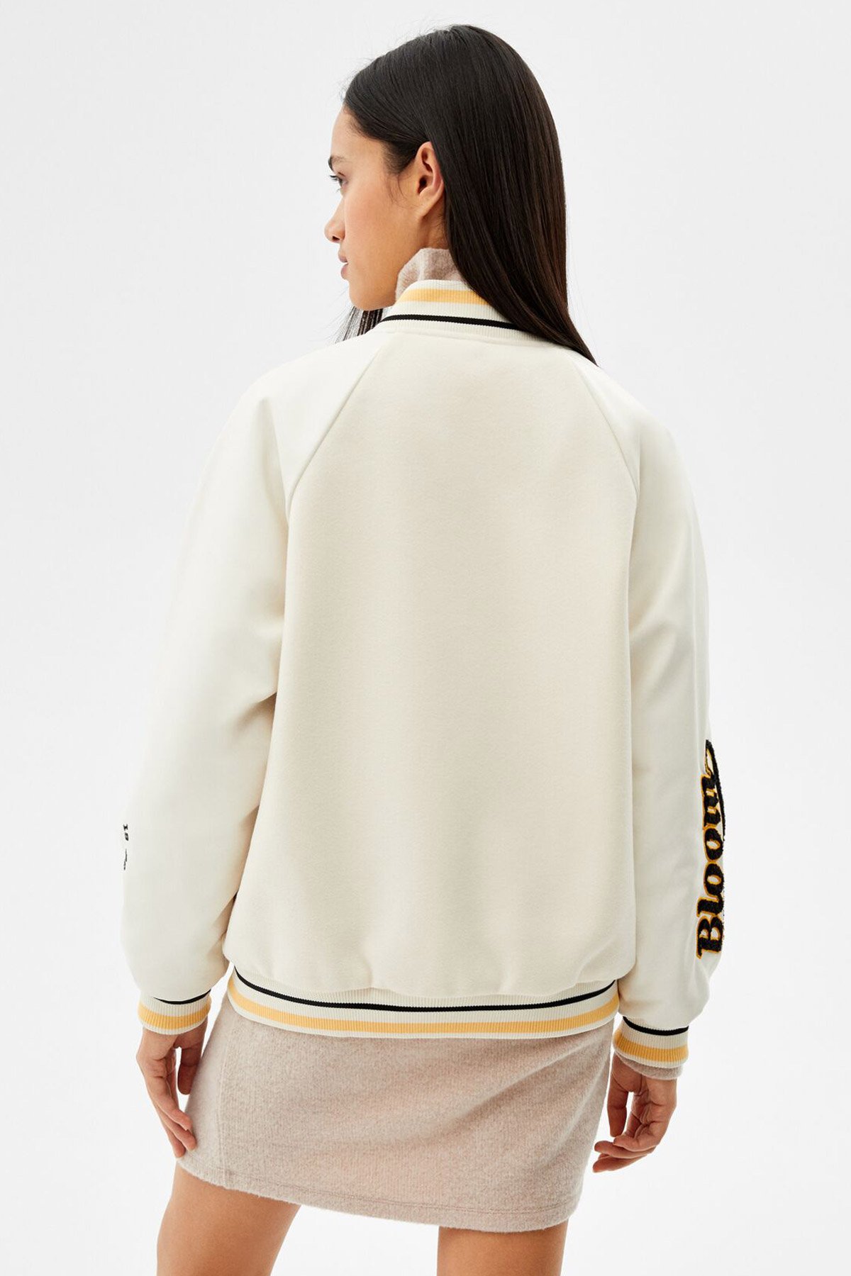 Varsity Jacket With Patch Details - Imagem 2