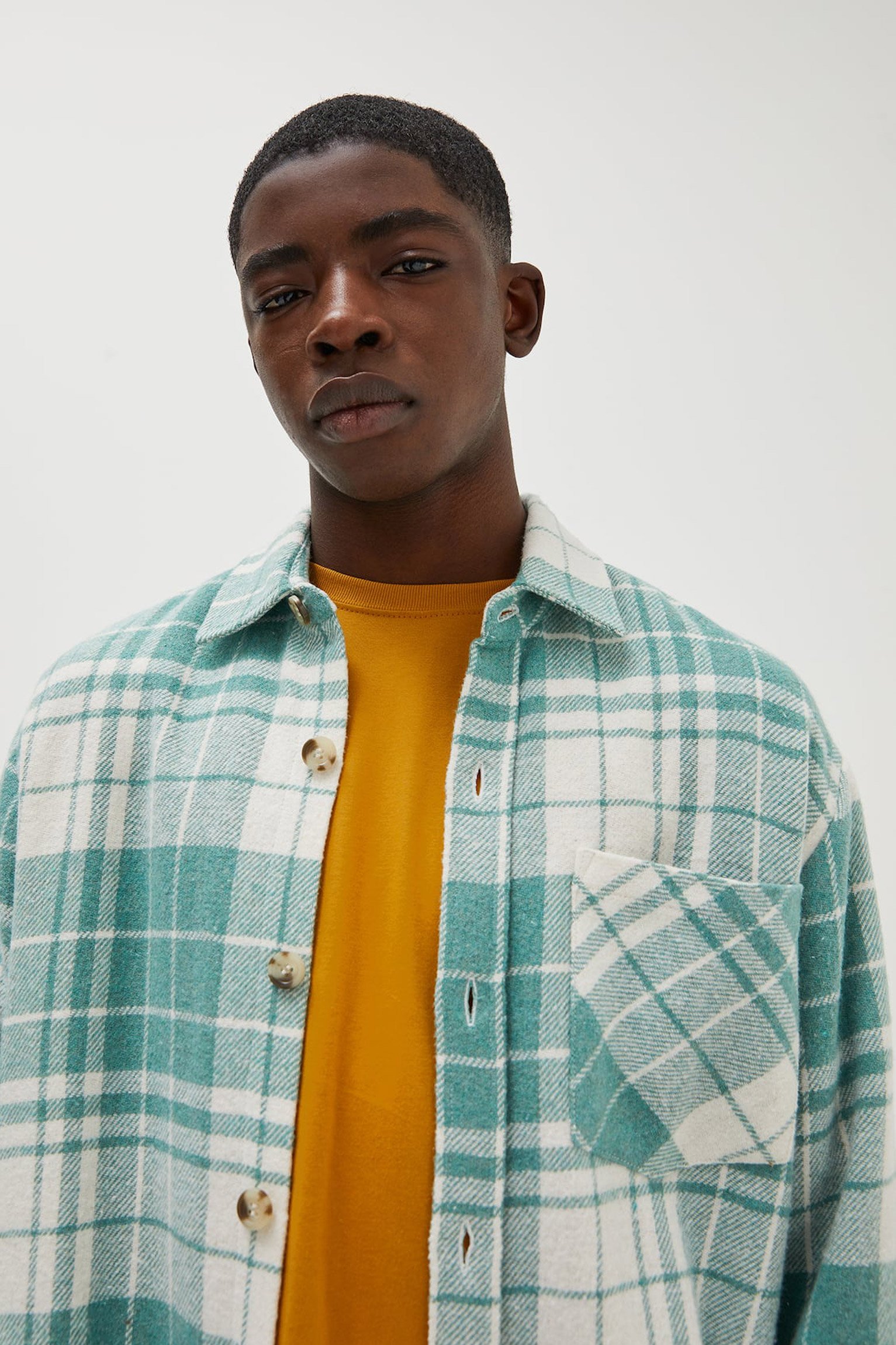 Check Overshirt With Pocket Detail - Imagem 3