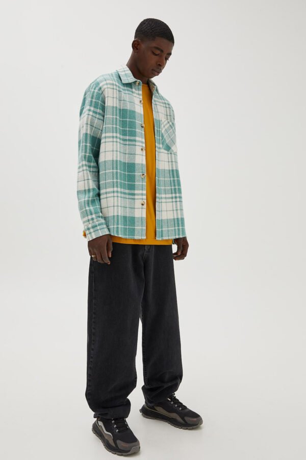 Check Overshirt With Pocket Detail - Imagem 4