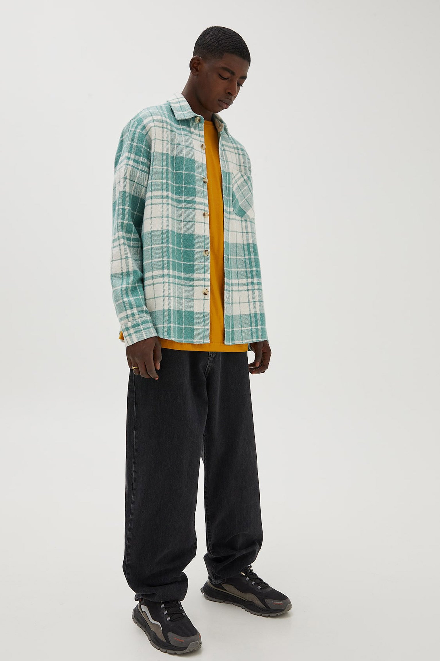 Check Overshirt With Pocket Detail - Imagem 4
