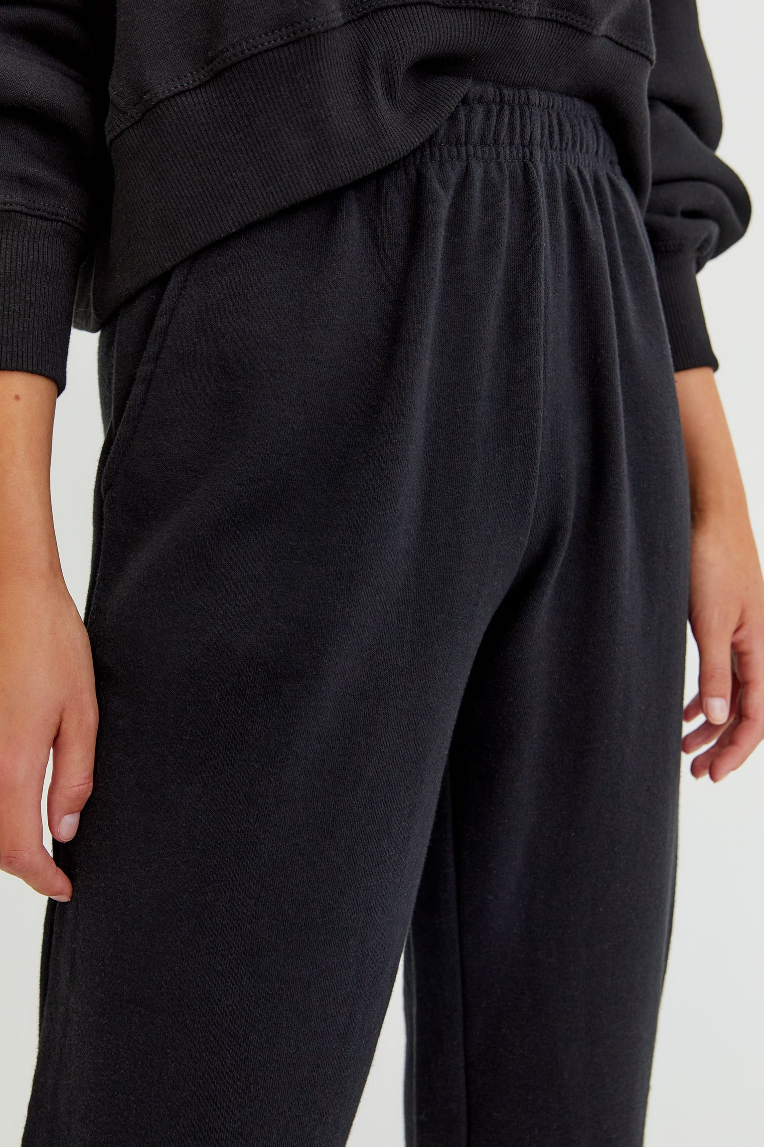 Basic Colored Sweatpants With Elastic Hems - Imagem 3
