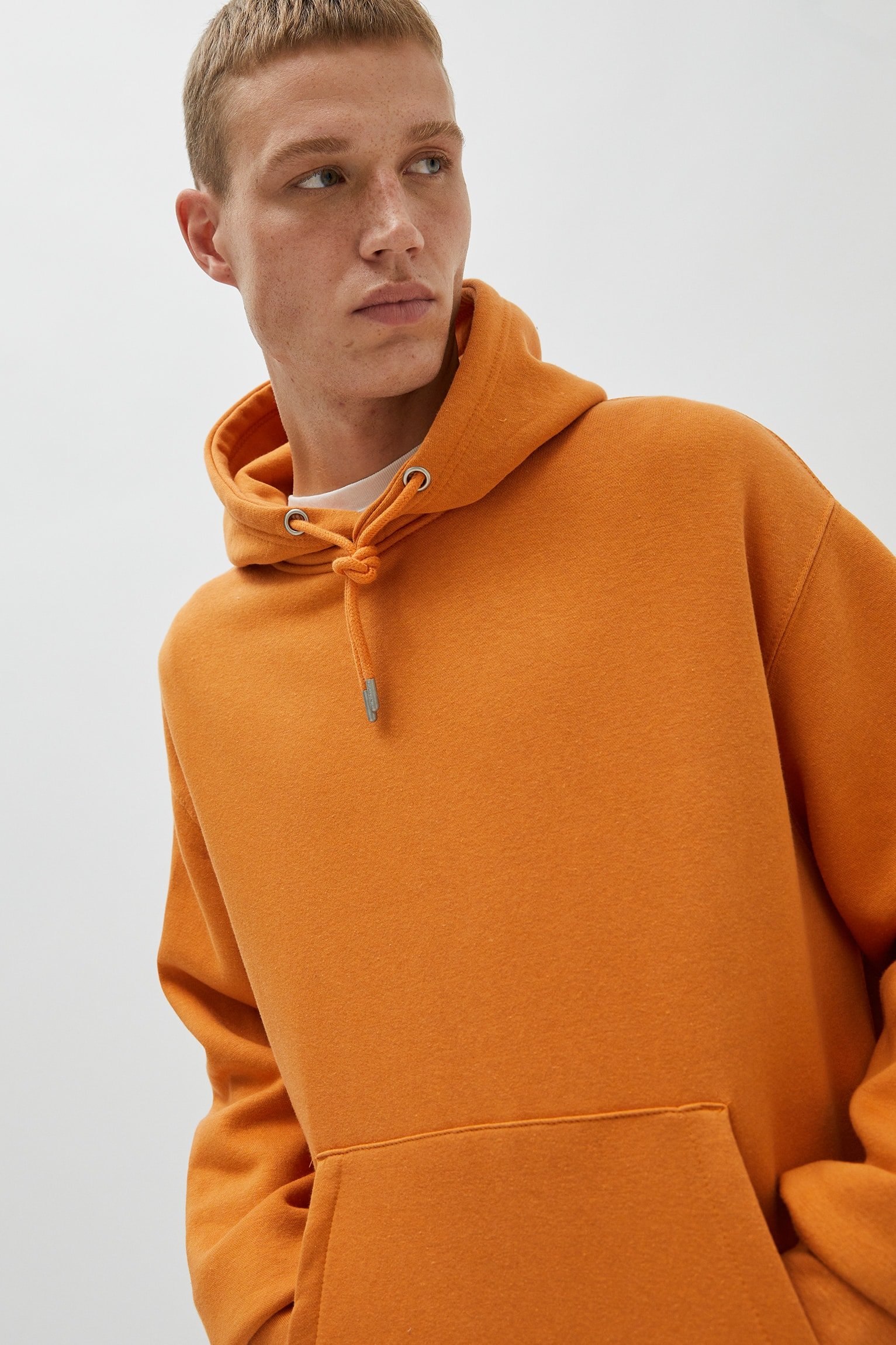 Pouch Pocket Hoodie Orange - Imagem 3