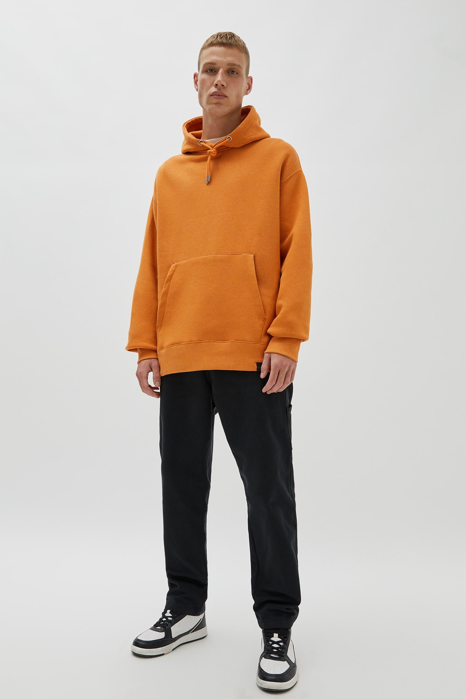 Pouch Pocket Hoodie Orange - Imagem 4