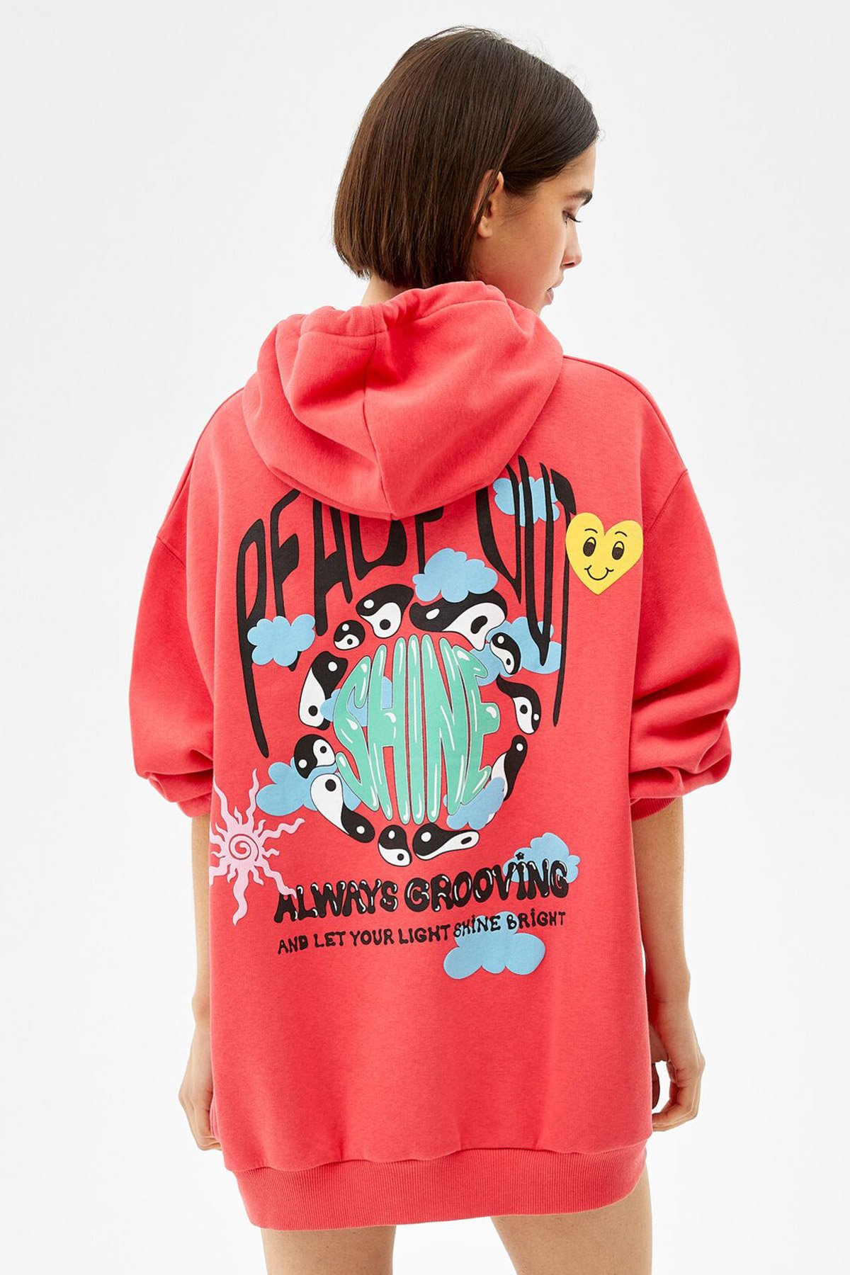 Rose Printed Hoodie - Imagem 2
