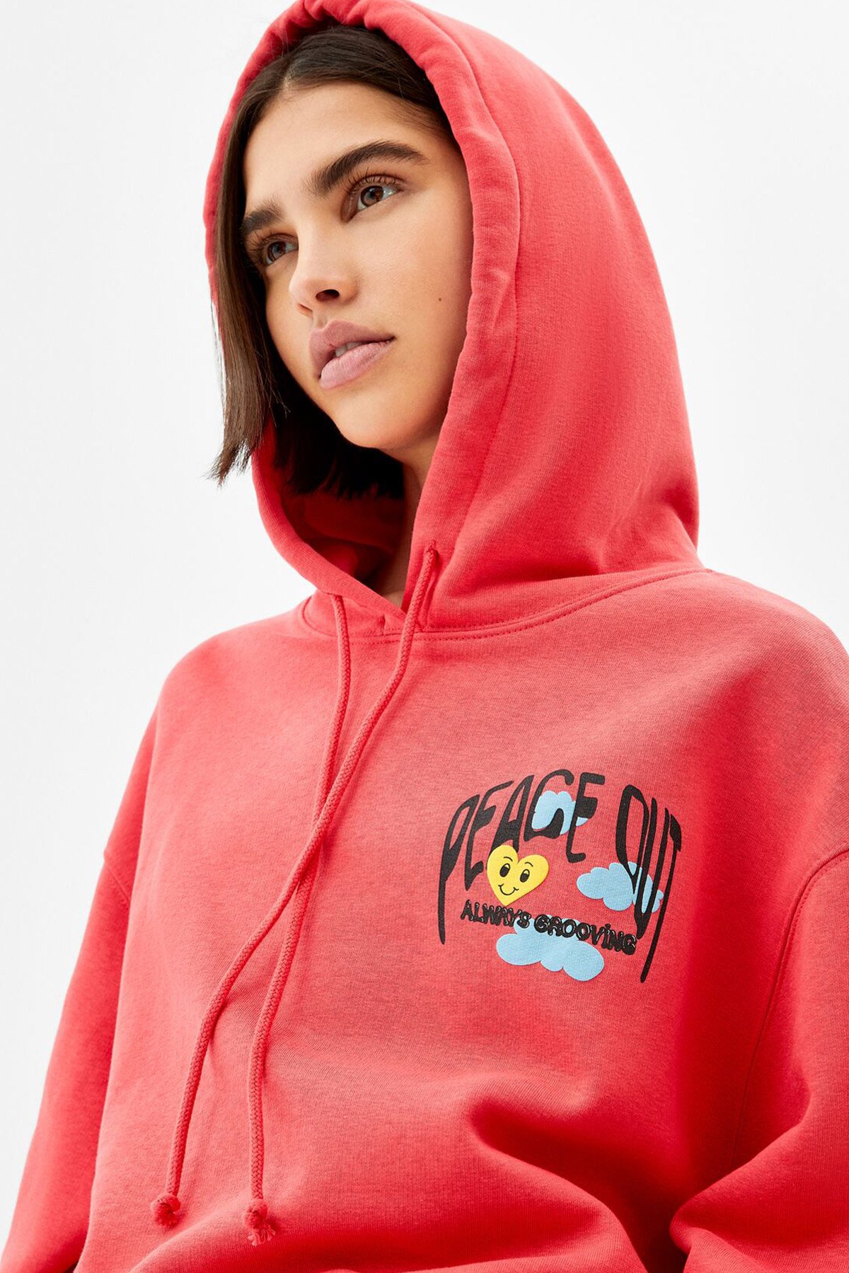 Rose Printed Hoodie - Imagem 3